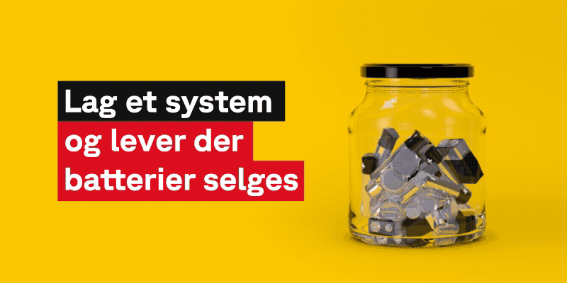 Animert bilde av batterier i en krukke